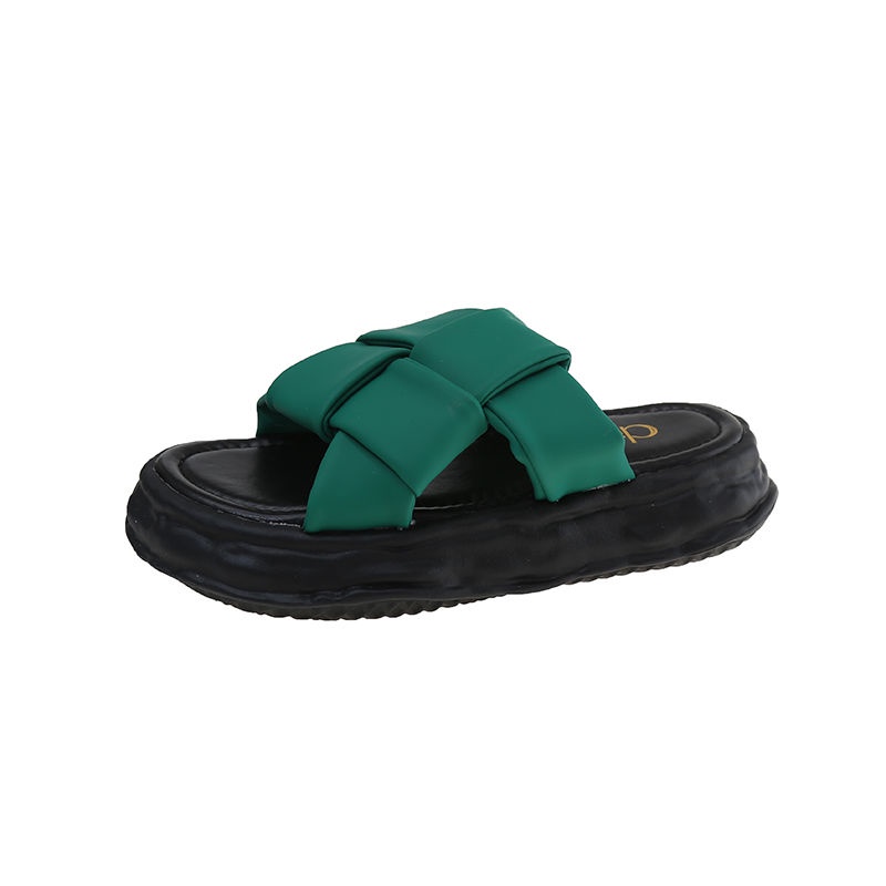 Dép Sandal Đế Dày Phong Cách Pháp Thời Trang Mùa Hè Cho Nữ