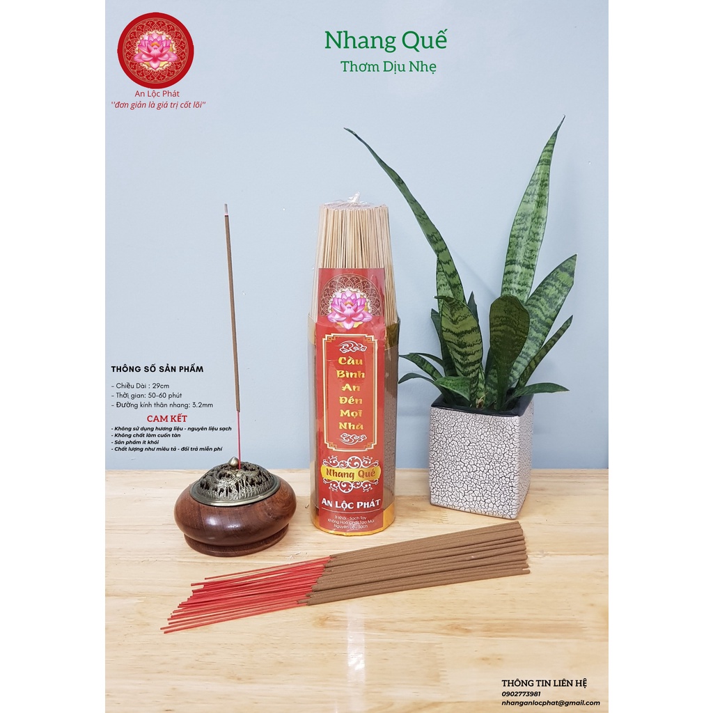 [500 cây] Nhang Quế Thơm Dịu Nhẹ - An Lộc Phát