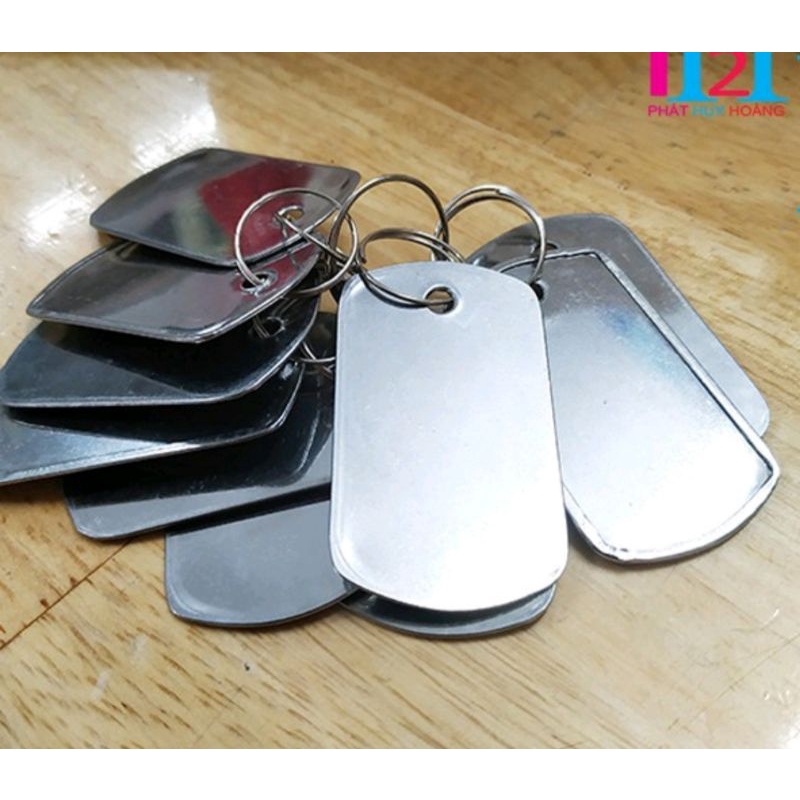 Móc khóa thẻ bài cạo gió inox tiện lợi - Đại Sỉ