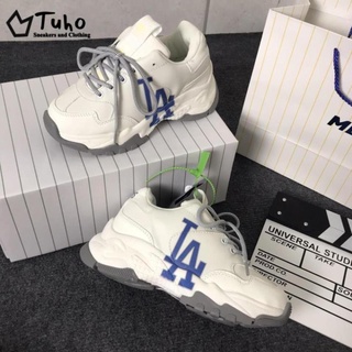 Giày MLB LA, Giày Sneaker MLB LA Da Bò Tăng Chiều Cao 4cm Siêu Hot Siêu Xinh Full Size (36-43) -Khobuonsneaker