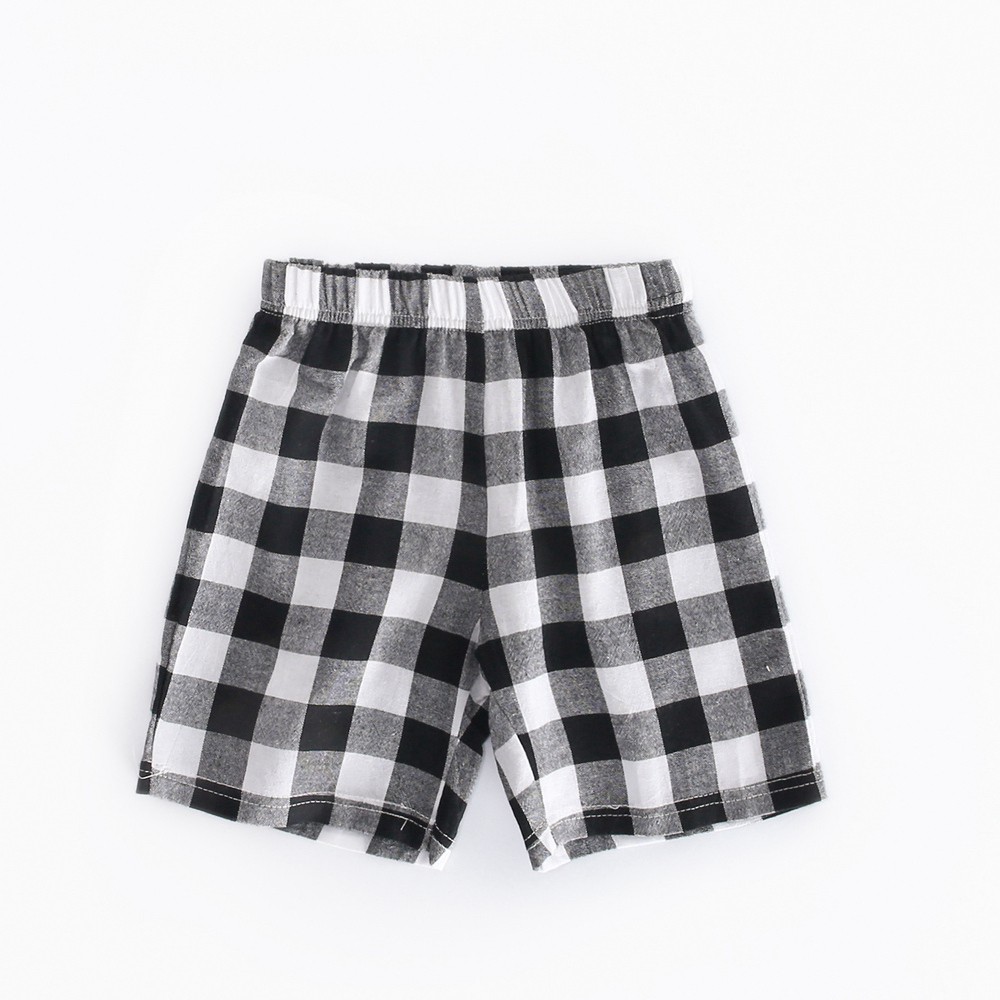 Bộ Quần Áo Cotton Ngắn Tay Họa Tiết Gấu Trúc Hoạt Hình Đáng Yêu Cho Bé Trai