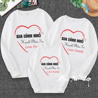 ÁO NHÓM, ÁO GIA ĐÌNH Thu đông - GIA ĐÌNH NHỎ,HẠNH PHÚC TO