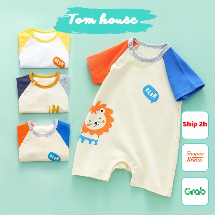 Body Đùi Hình Thú Cộc Tay Cho Bé Trai Bé Gái Mùa Hè Tôm House 𝟏𝟔𝐁𝐃𝐃𝐔