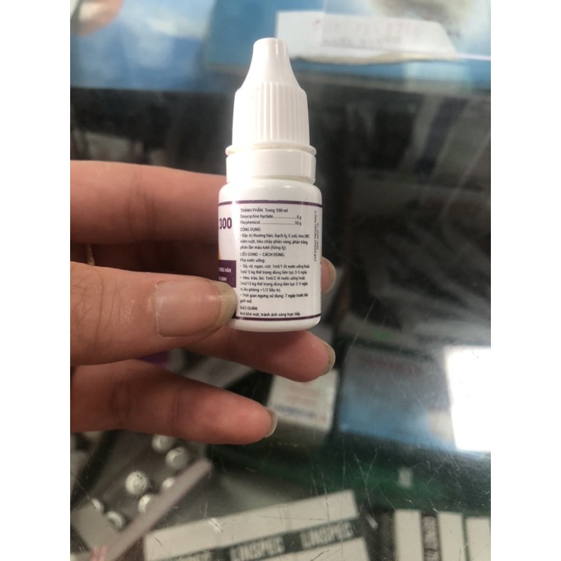 Nhỏ rù gà, phân xanh phân trắng, viêm xoang mũi cho gà trọi FLODOX 300