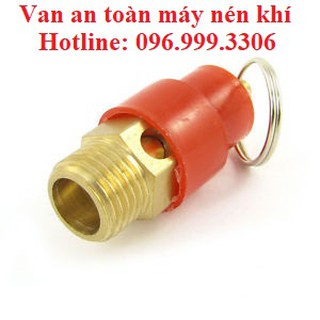 Van an toàn máy nén khí, van xả hơi máy nén khí ren 13mm, ren 17mm giá sỉ