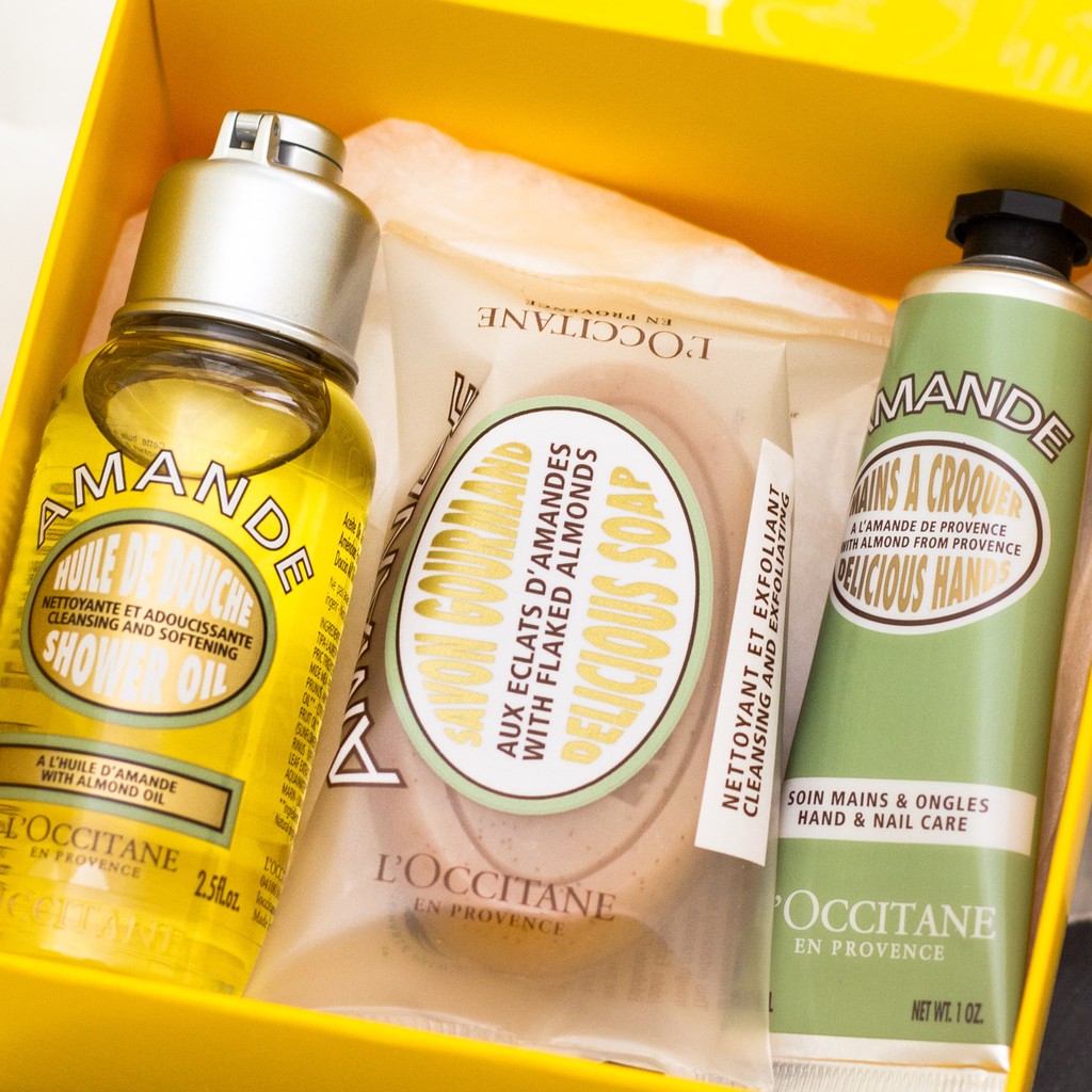 Bộ Sản Phẩm 3 Món L'Occitane Sweet Almond Discovery Set