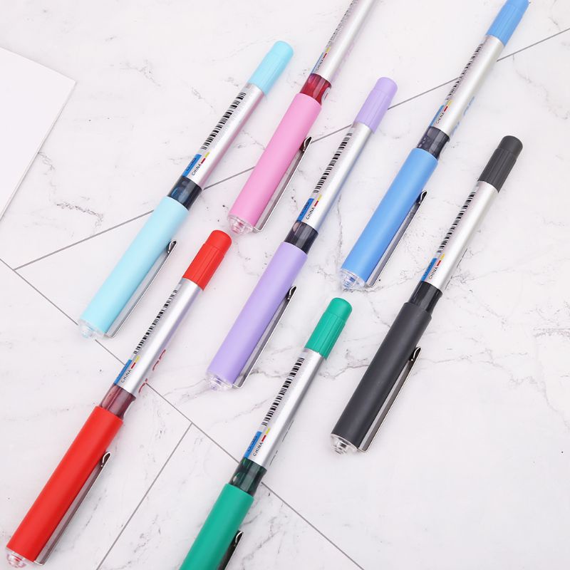 SELAN 0.38mm Needle Straight Liquid Gel Pen Fluent Color Writing Pilot Stationery Scho