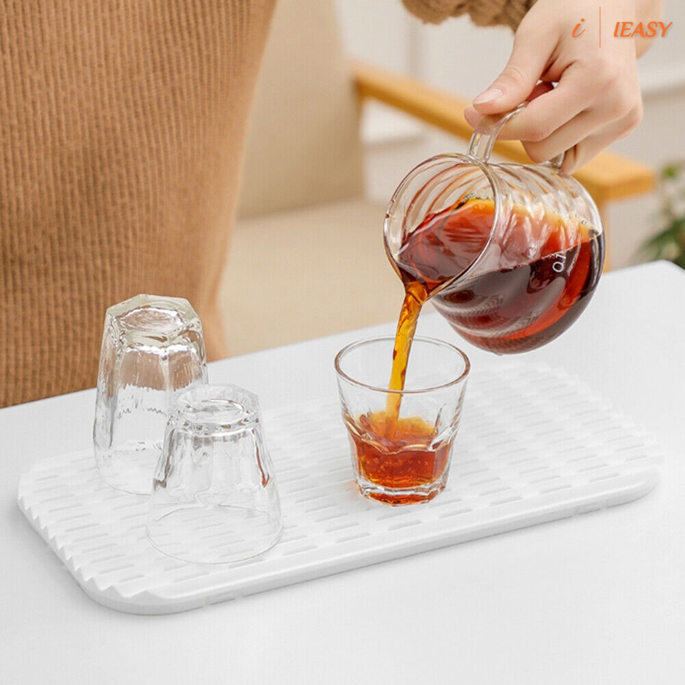 Khay đựng ly trà bằng nhựa thiết kế thoát nước đa năng tiện dụng cho gia đình