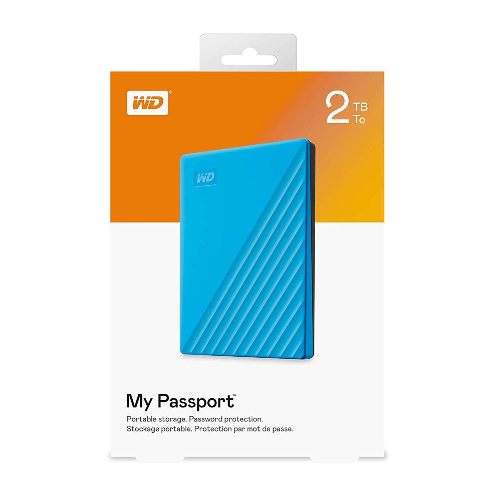 Ổ Cứng Di Động 4TB-2TB WD My Passport 4TB 2TB model 2019 tặng bao vải WD