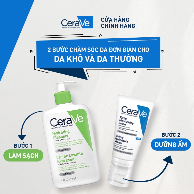 Sữa dưỡng ẩm ban đêm CeraVe PM Facial Moisturising Lotion 52ML