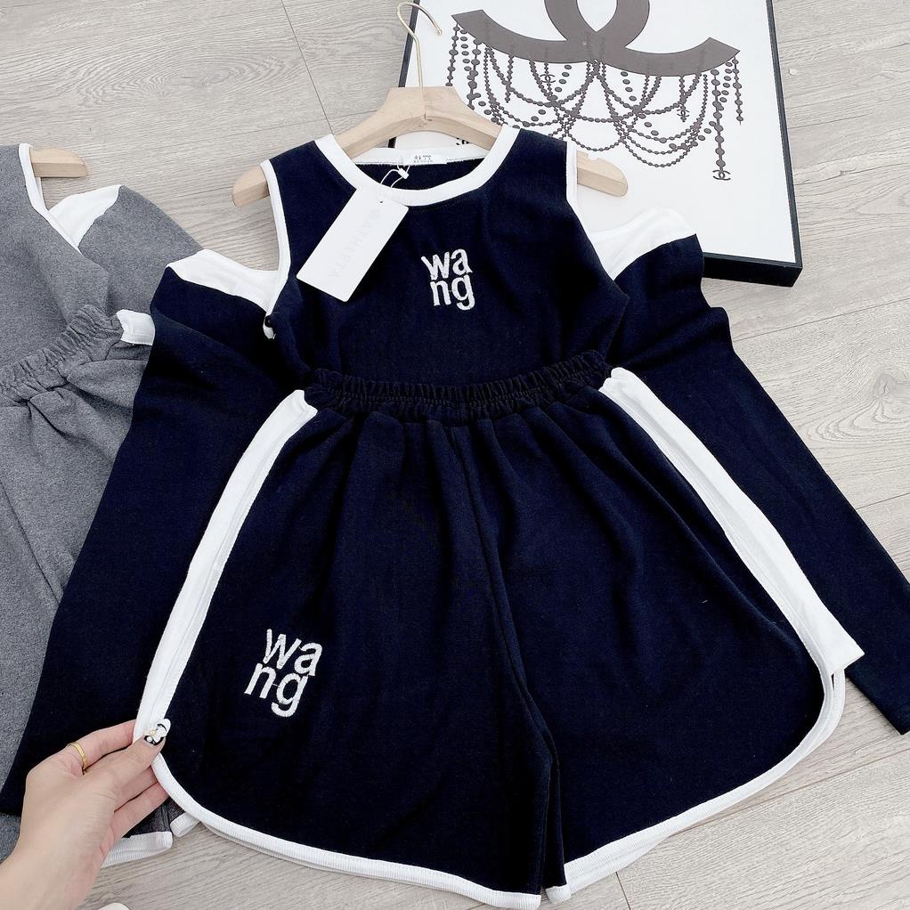 [ 𝐅𝐑𝐄𝐄 𝐒𝐇𝐈𝐏 ] SÉT ÀO DÀI TAY HỞ VAI QUẦN SOOC LƯỢN VẠT