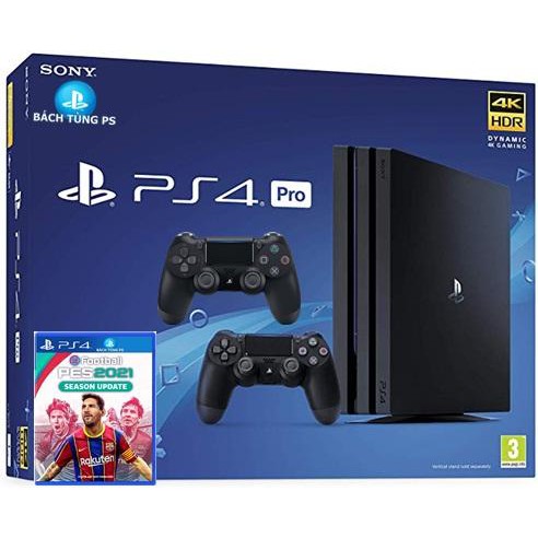 [Chính Hãng SONY VN]-Máy Ps4 Pro 1Tb tặng Tay Cầm Dualshock 4 Kèm Pes 2021