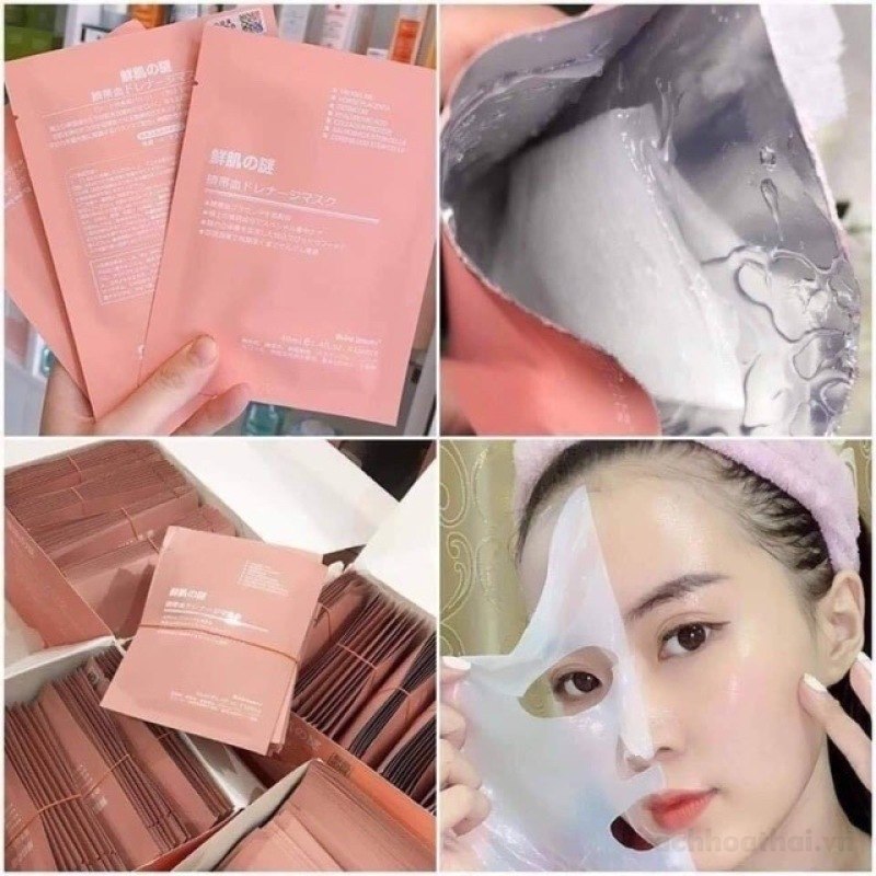 1 miếng Mặt nạ nhau thai tế bào gốc Rwine Beauty Nhật Bản
