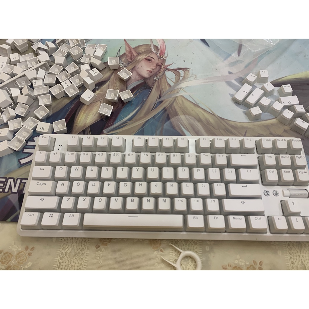 Set 108 Phím PBT OEM 61 / 87 / 104 Bằng Chất Liệu PBT Trong Suốt Chuyên Dụng Cho Bàn Phím Cơ