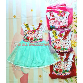 5-17kg Đầm ren xòe Công Chúa Elsa Đính Trân Châu/Kim Tuyến Cho Bé Gái
