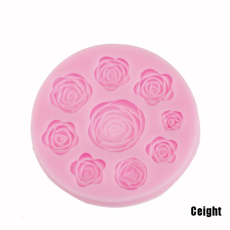 1 Khuôn Làm Bánh / Sô Cô La Bằng Silicone Hình Bông Hoa Xinh Xắn
