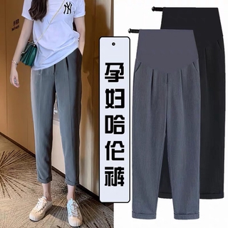 Quần dài vải mỏng thiết kế dễ thương cho mẹ bầu