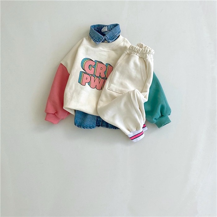 Áo sweater/ Quần thiết kế xinh xắn cho bé gái 0-2 tuổi