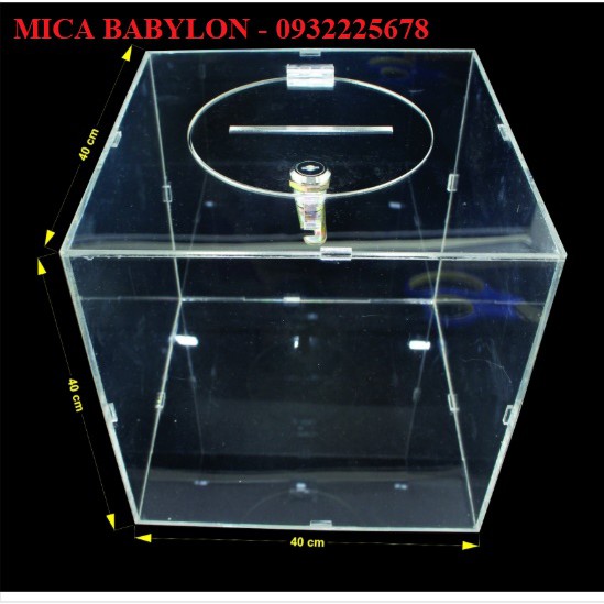 THÙNG PHIẾU MICA , HÒM MICA, HÒM THƯ GÓP Ý MICA BABYLON GIẢM 30% có sẵn