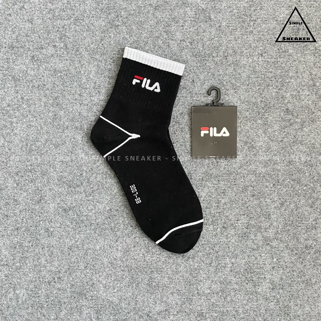 Vớ Nam Nữ Fila 🔴FREESHIP🔴 Tất Cổ Lửng  Cotton Cao Cấp Hàn Quốc Dầy Dặn Chống Hôi Chân - Simple Sneaker