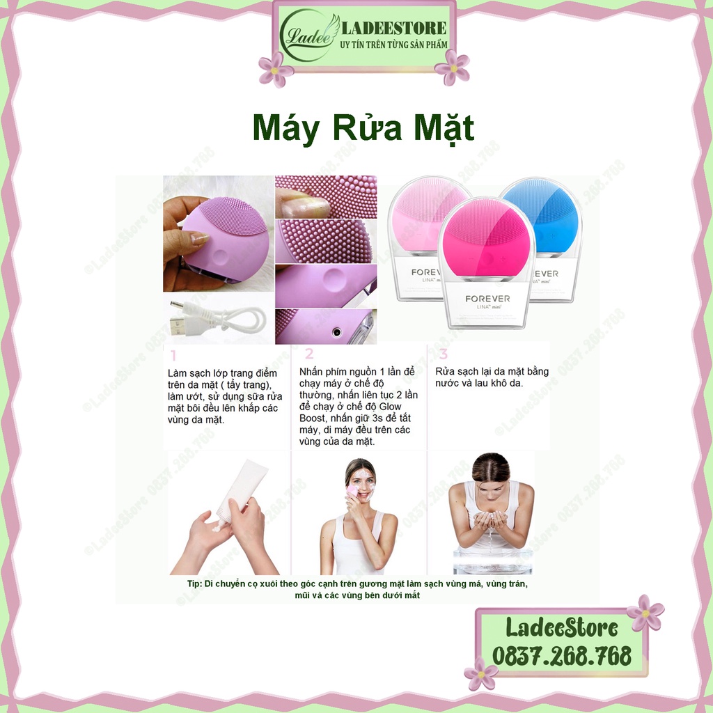 Máy Rửa Mặt, Máy Massage Rửa Sạch Mặt