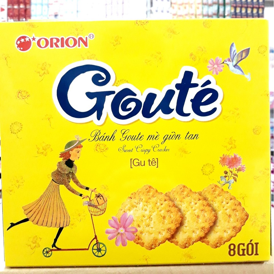 Thùng 8 Hộp x 316,8g Bánh Goute Mè