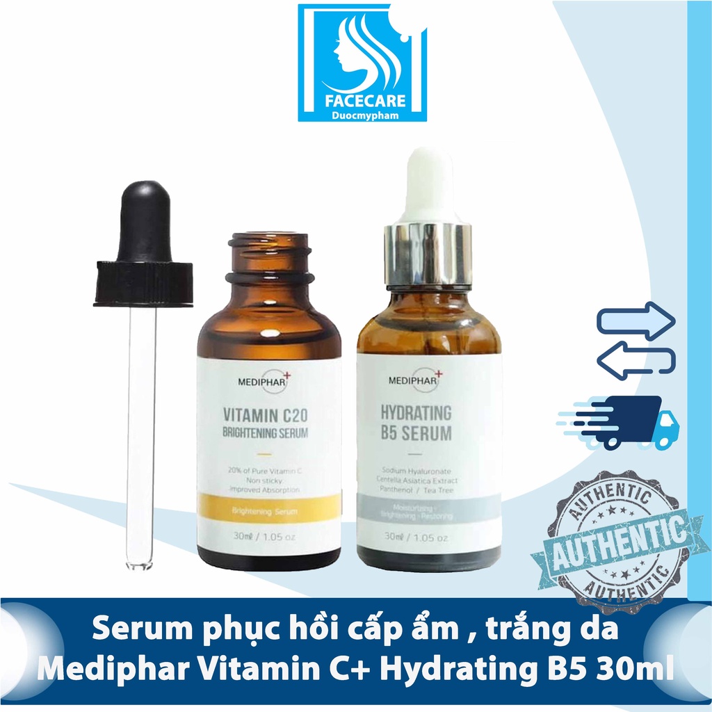 [CHÍNH HÃNG] Serum B5 + Vitamin C Mediphar Tinh Chất Dưỡng Ẩm, Phục Hồi,Sáng Da,Giảm thâm nám Sạm,Cấp Nước,Chống Lão hóa