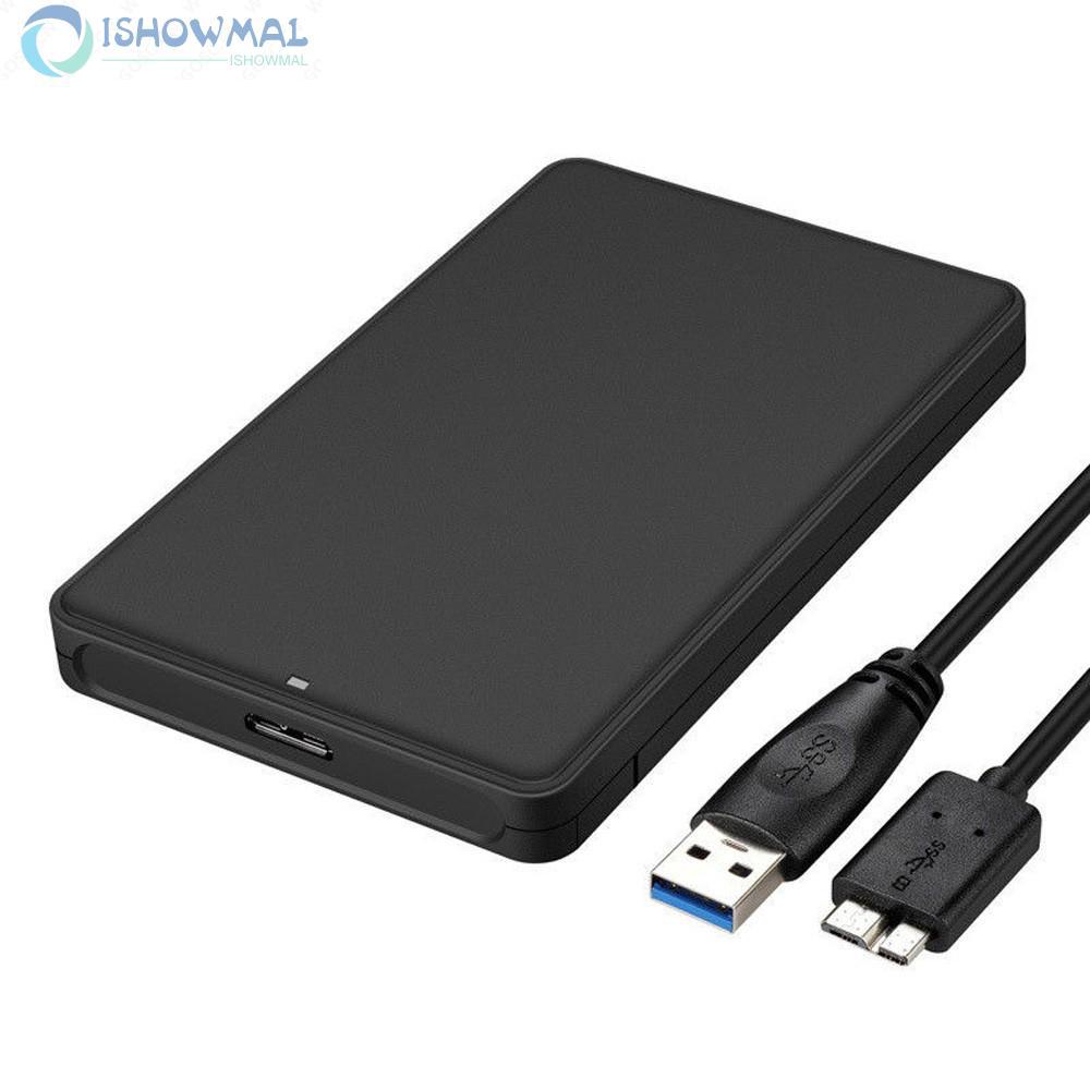 SATA HDD/SSD 2.5" Hard Drive Enclosure Case Black USB 3.0 Laptop ABS Practical