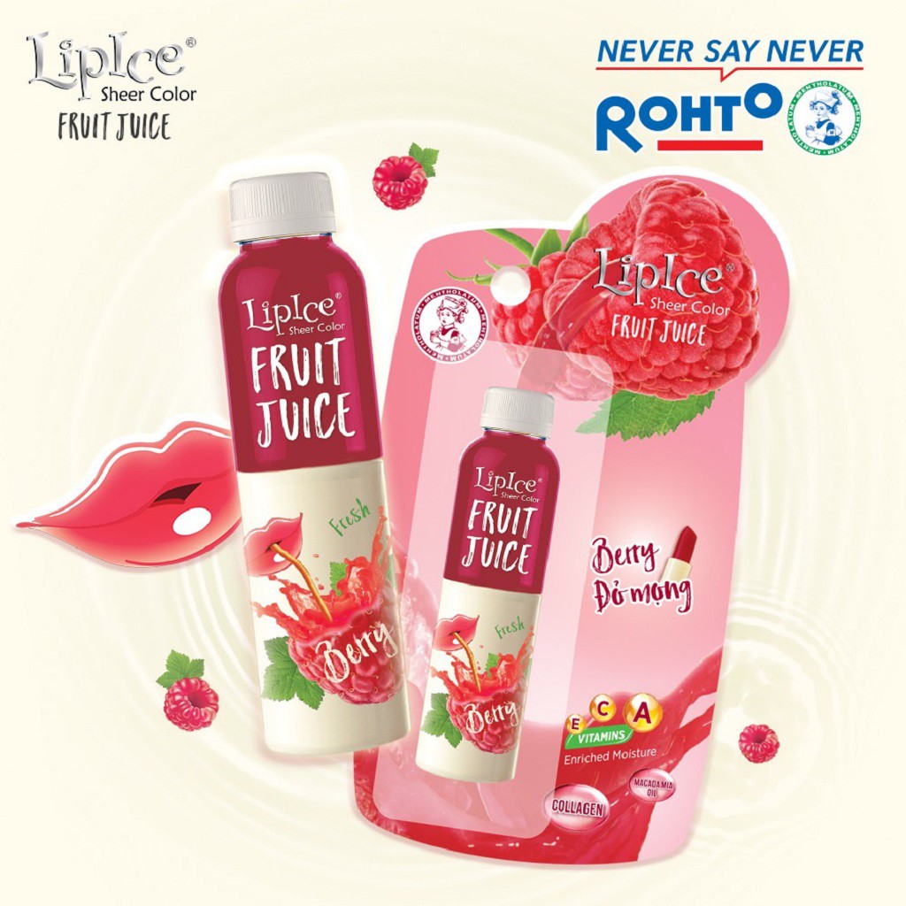 Son dưỡng có màu Lipice Sheer Color Fruit Juice 4g