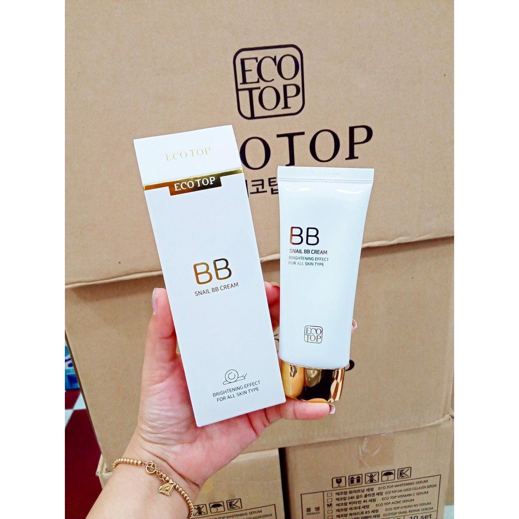 Kem Nền Ốc Sên Ecotop Snail BB Cream 50ml- màu trắng