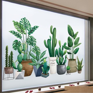 Decal giấy dán tường [MẪU MỚI] Decan vườn Cây Xanh
