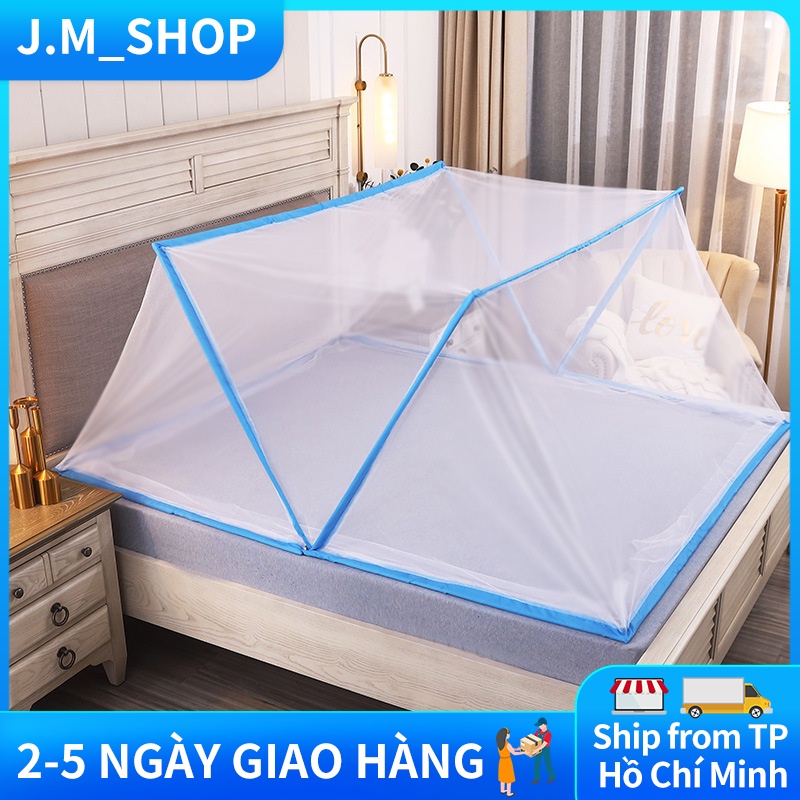Người lớn cho trẻ em giường gấp di động không đáy màn chống muỗi