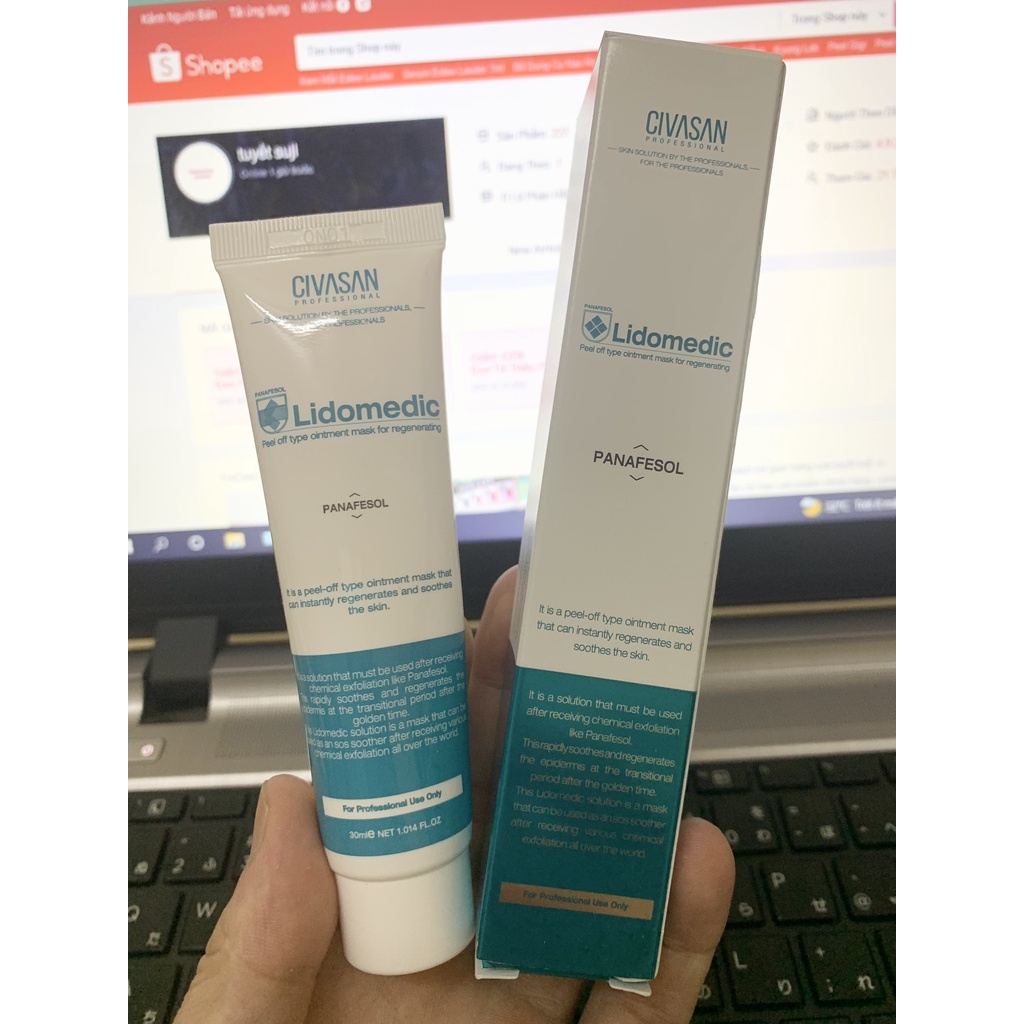 Mặt nạ giúp làm dịu và phục hồi da civasan panafesol lidomedic 30ml [Chính Hãng]