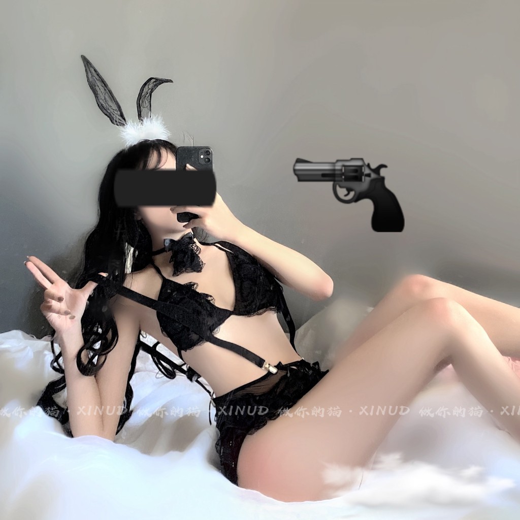 Bộ Đồ Lót Hóa Trang Nàng Thỏ Gợi Cảm Cho Nữ Dùng Cho Tiệc Halloween