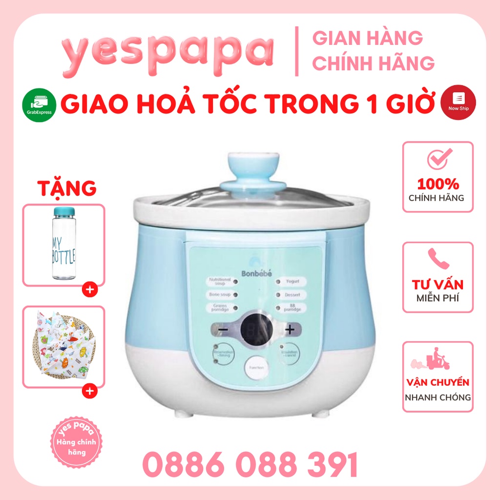 Nồi nấu chậm có hẹn giờ BONBÉBÉ bb08