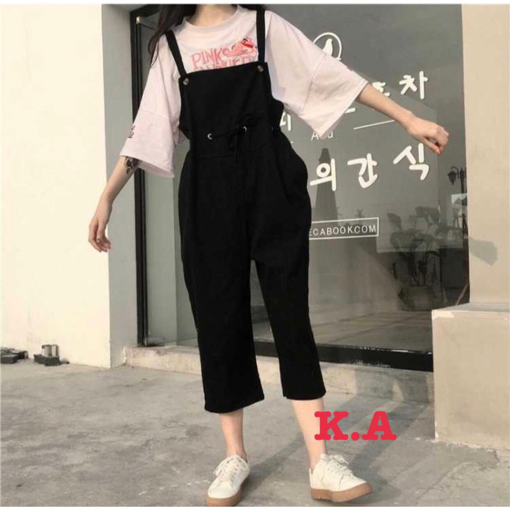 [FREESHIP ĐƠN TỪ 50K] Yếm quần kaki dây bụng KAN2502