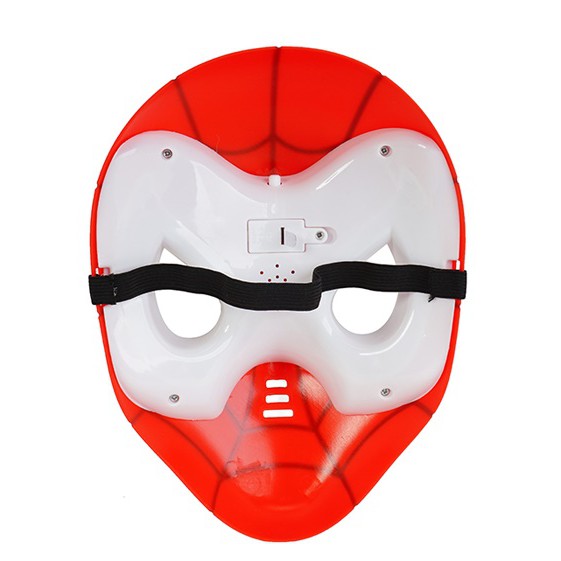 Đồ Chơi Mặt Nạ Hóa Trang Người Nhện Spider Man Có Đèn và Nhạc - Màu Đỏ