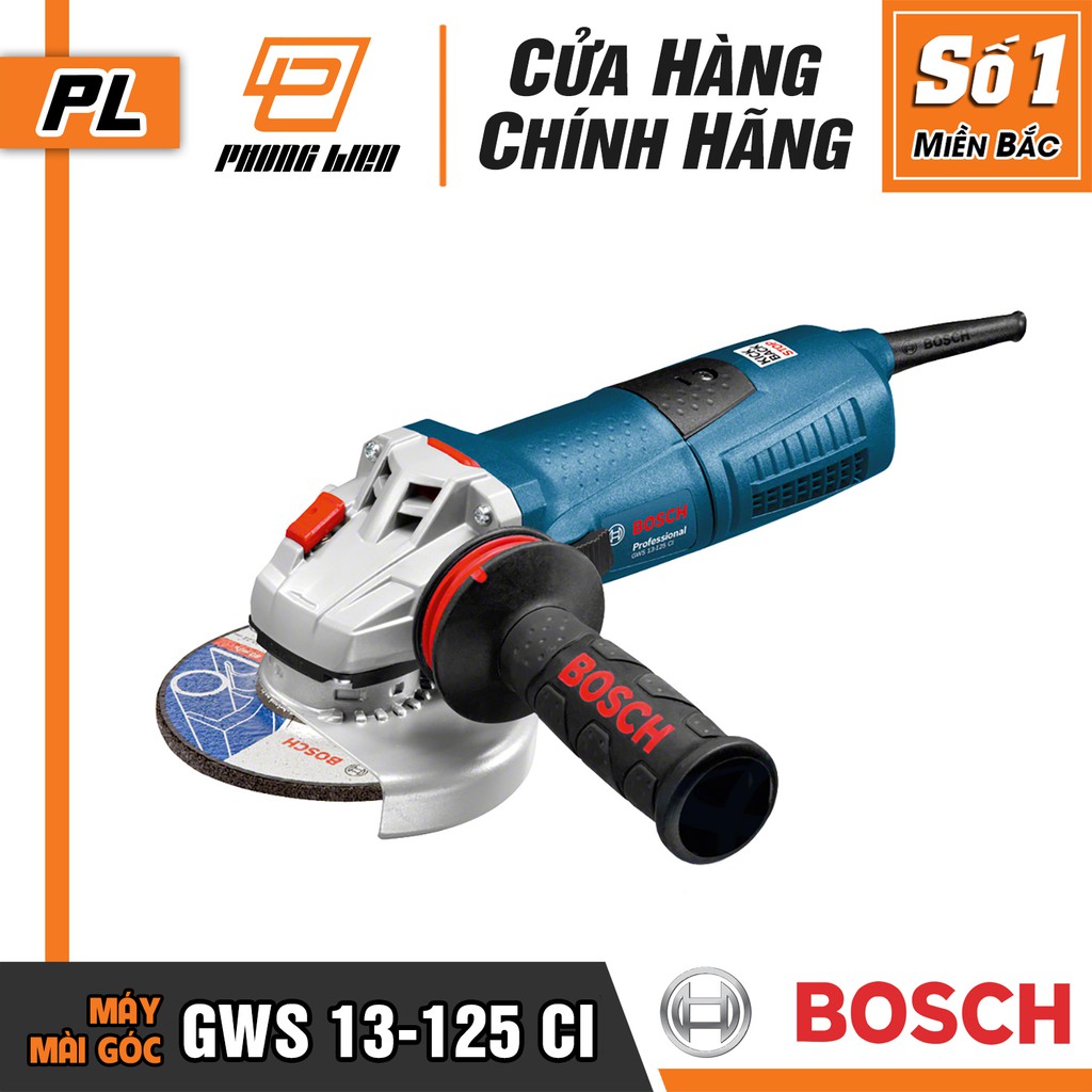 Máy Mài Góc Bosch GWS 13-125 CI (125MM-1300W) - Công Nghệ Giảm Rung - Hàng Chính Hãng