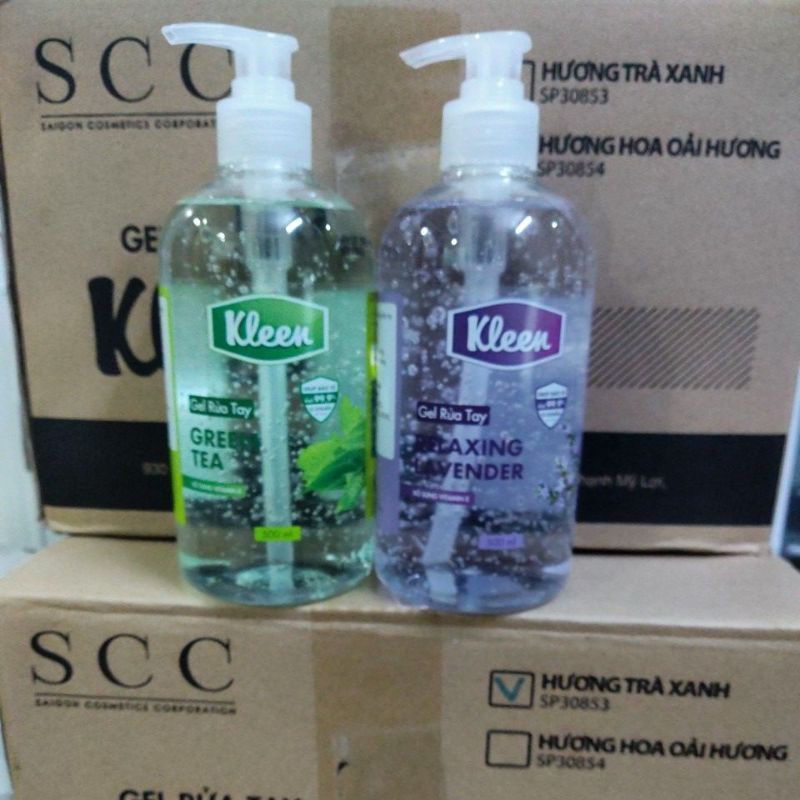 Gel rửa Tay diệt khuẩn Kleen 500ml (Không dùng nước)