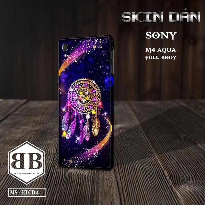 Bộ Skin Dán Sony Xperia M4 Aqua dán full lưng viền dùng thay ốp lưng điện thoại in theo mẫu sưu tầm