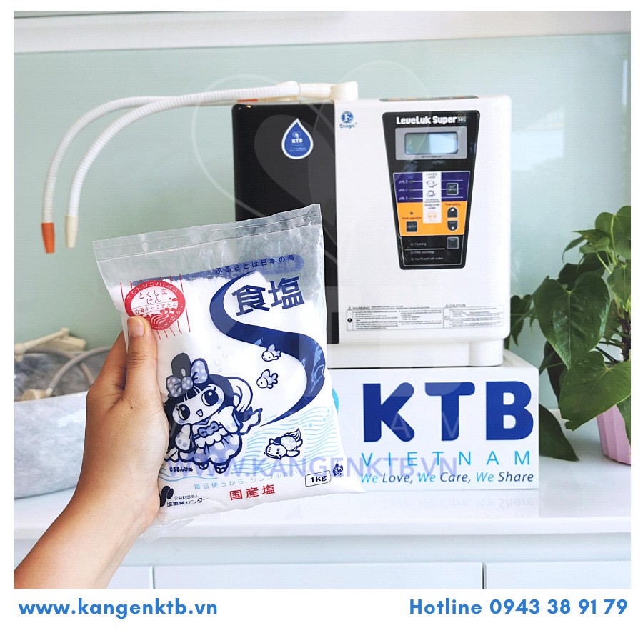 Muối tăng cường điện phân cho máy SUPER501 - KANGEN KTB VN