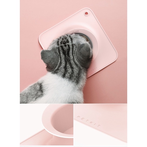 Bát ăn silicon Petkit chống gù lưng cho cún mèo