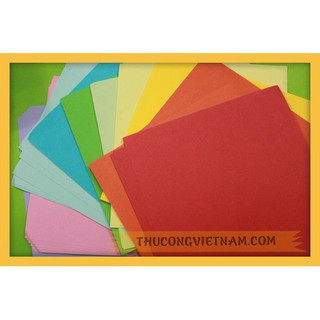 Giấy trơn gấp origami 40 tờ