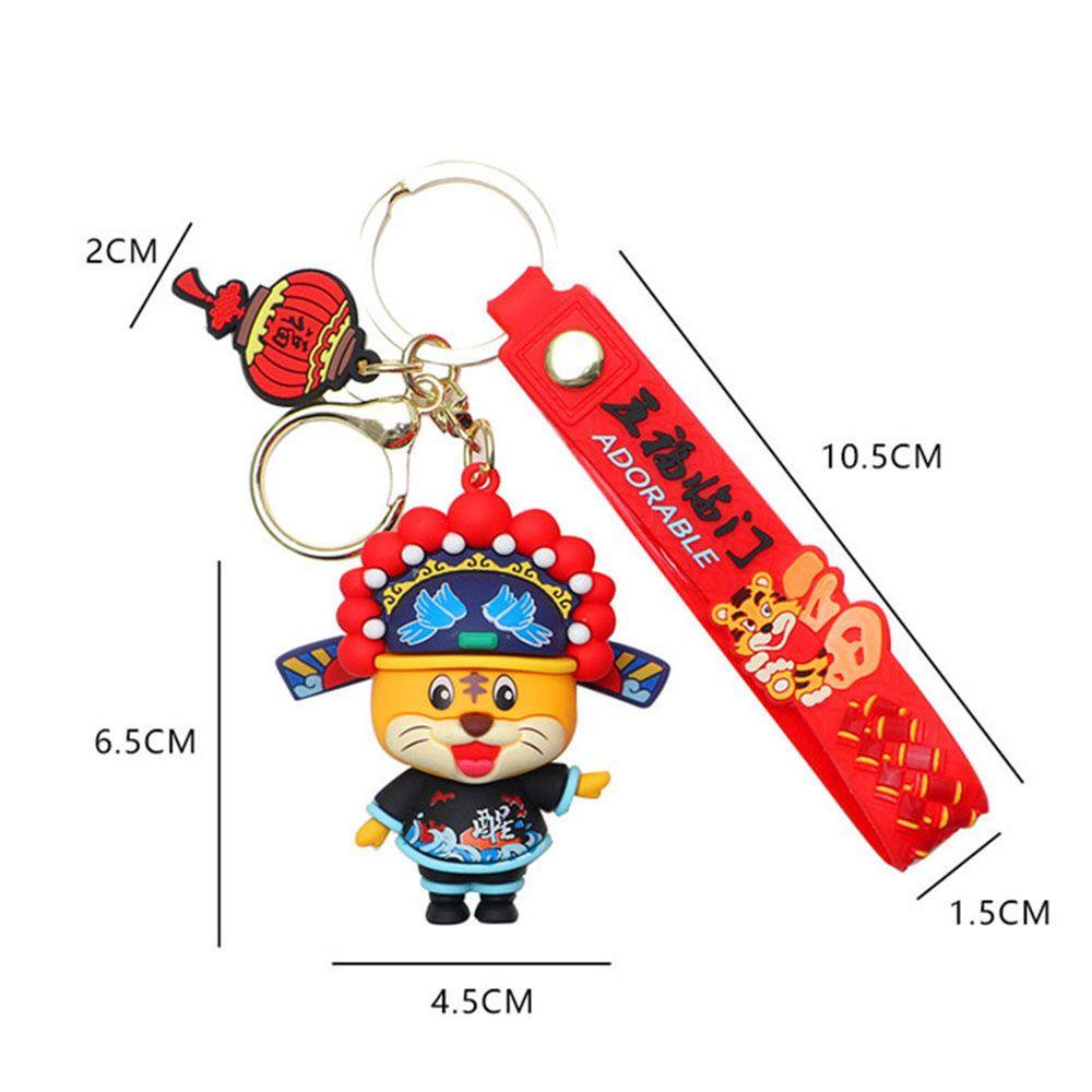 Móc Khóa Hình Hổ Màu Cầu Vồng Dễ Thương