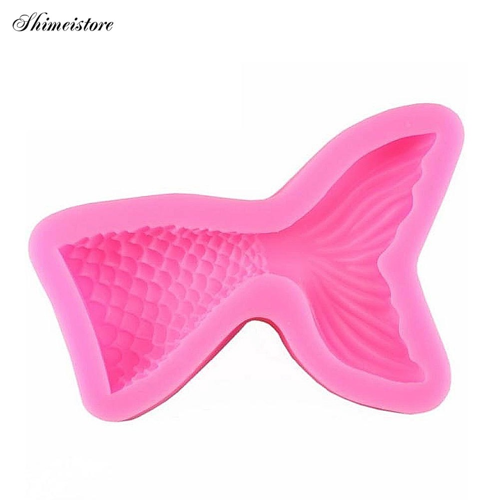 Khuôn Silicone Tạo Hình Đuôi Nàng Tiên Cá Trang Trí Bánh Kem / Làm Bánh Cupcake BG4