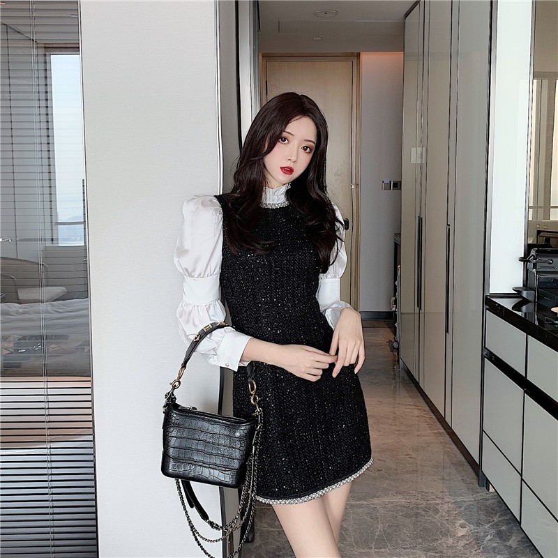 [SẴN ] Váy dạ tweet váy dạ đen | BigBuy360 - bigbuy360.vn
