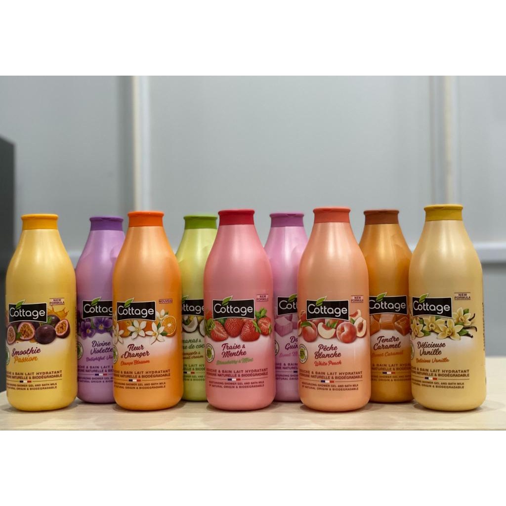 Sữa Tắm Cottage Dưỡng Trắng Da Cottage 750ml Của Pháp - hàng chính hãng