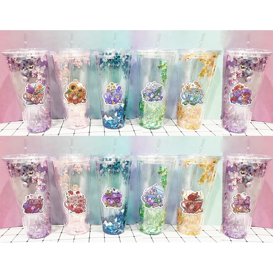Cốc 2 lớp 12 cung hoàng đạo CNKI44 ly giữ nhiệt cốc sứ 3 anh em gấu cute dễ thương hoạt hình