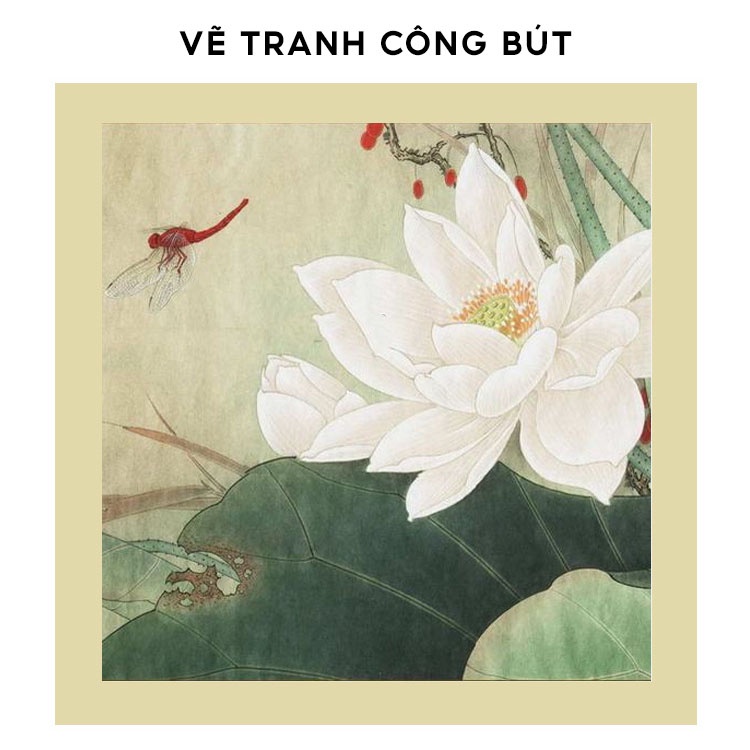 Giấy vẽ tranh thủy mặc, viết thư pháp hình quạt hình vuông đã bồi đế