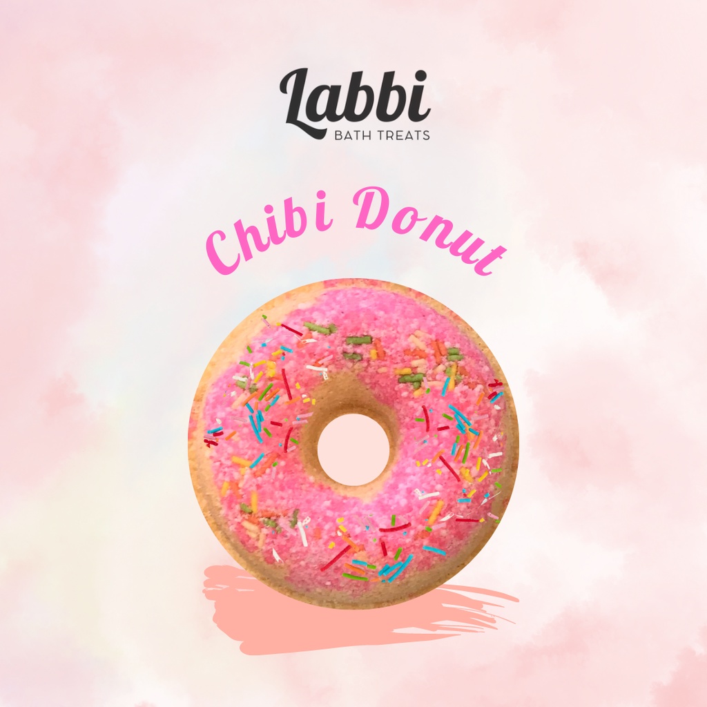 CHIPI DONUT [Labbi] Bath bomb / Viên sủi bồn tắm / Bom tắm / Viên thả bồn tắm / Bathbomb